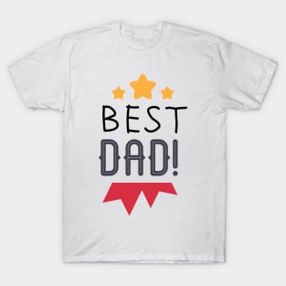Best Dad Badge T-Shirt